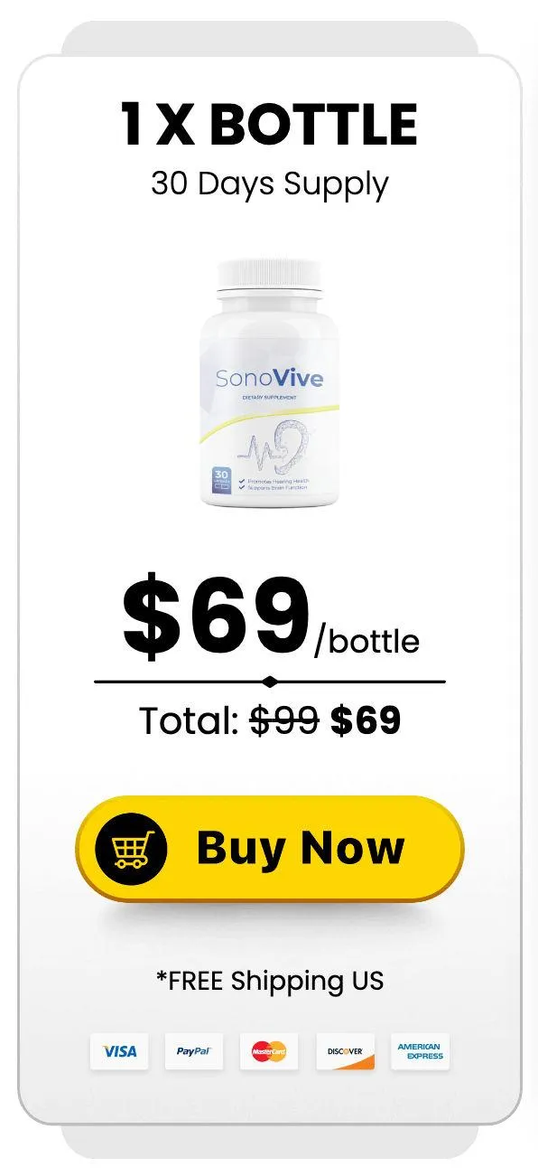 SonoVive Buy 1 Bottle