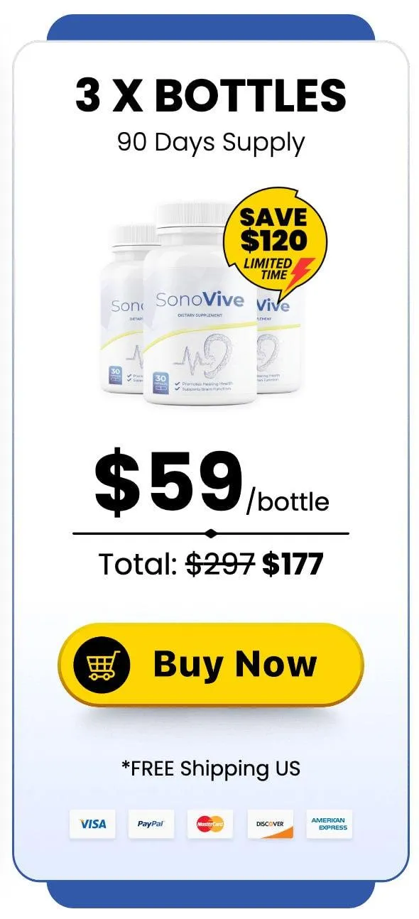 SonoVive Buy 3 Bottles